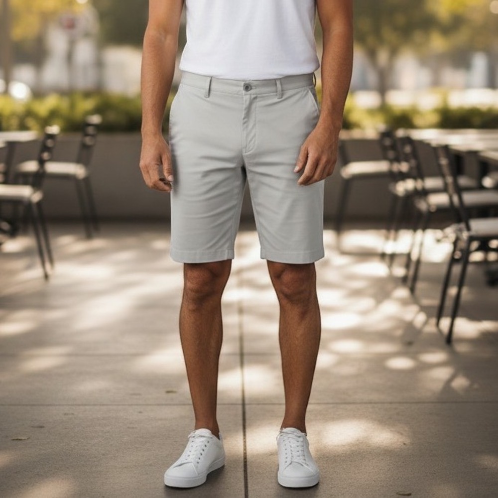 Greg Norman Golf Shorts Mens 38 Grey NWT Performance Stretch Flat Front G7XLH538